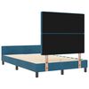 vidaXL Letto a molle con testiera Blu Scuro 120 x 200 cm Velluto