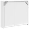 vidaXL Armadietto Bagno con Specchio e LED Bianco 60x13x52 cm