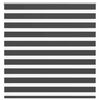 vidaXL Tenda a Rullo Zebra Nero Larghezza Tessuto 140,9 cm Poliestere