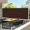 vidaXL Tenda da Sole Laterale Retrattile per Patio 160x600 cm Marrone