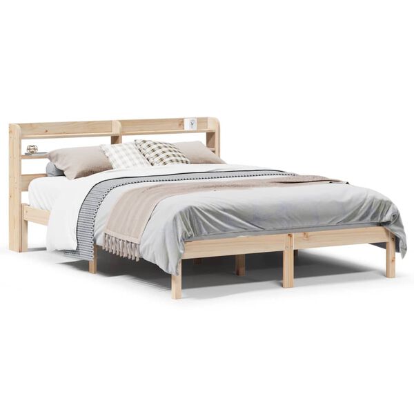 vidaXL Letto senza Materasso 150x200 cm in Legno Massello di Pino