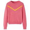 Maglione da Bambina Lavorato a Maglia Rosa Antico 128