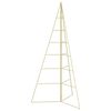 vidaXL Albero di Natale in metallo KUOPIO 140 cm Acciaio Oro