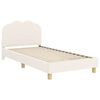 vidaXL Struttura letto bambini con testata Crema 90 x 190 cm