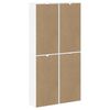 vidaXL Armadietti Laterali 4 pz ODDA Bianco 40x24x79 cm Legno di Pino