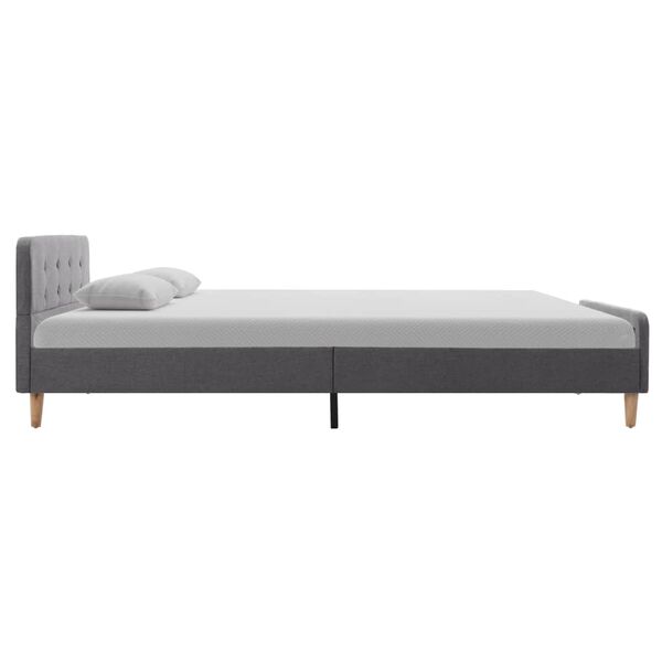 vidaXL Giroletto Grigio Chiaro in Tessuto 120x200 cm