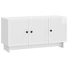 vidaXL Mobile TV Bianco Lucido 99 x 34,5 x 50 cm Legno ingegnerizzato