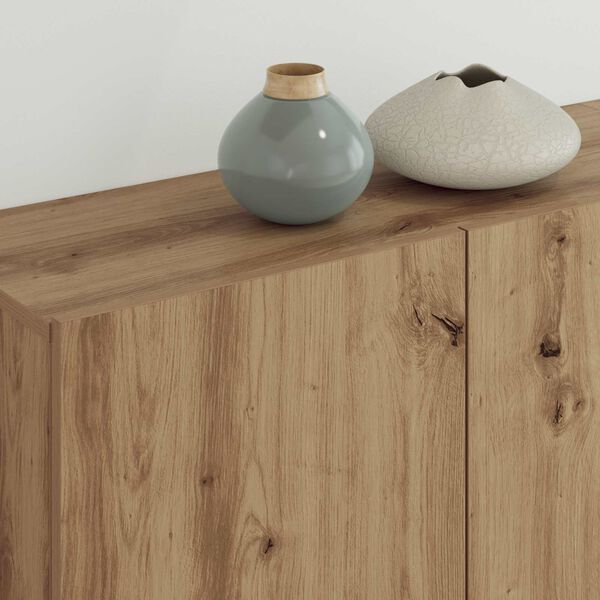 vidaXL Unit&agrave; TV da Parete 5 pcs Rovere artigianale Legno multistrato