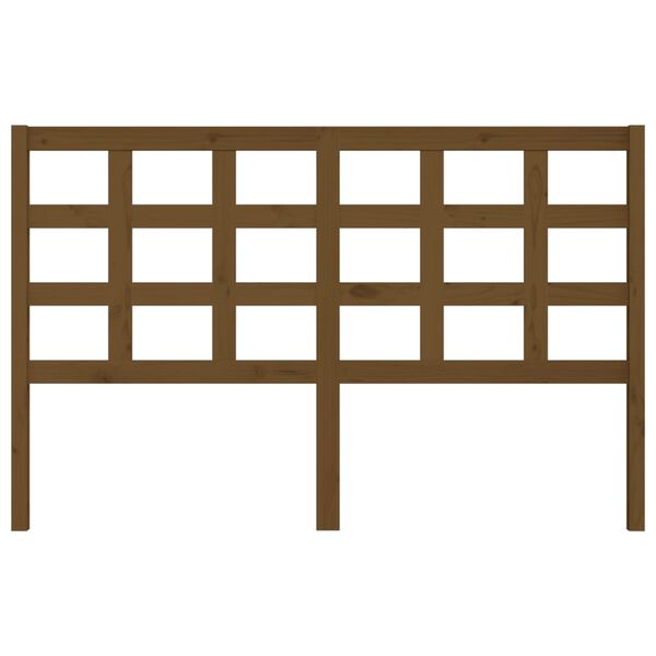 vidaXL Testiera per Letto Ambra 156x4x100 cm in Legno Massello di Pino