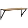 vidaXL Scaffali da parete 2 pcs Rovere artigianale 60 x 25 x 25,5 cm