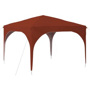 vidaXL Tenda per feste a pop-up 290 x 290 x 245 cm Terracotta