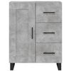 vidaXL Credenza Grigio Cemento 69,5x34x180 cm in Legno Multistrato