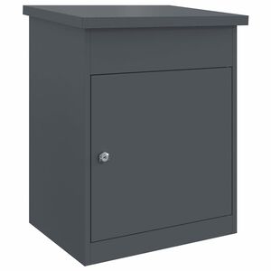 vidaXL Cassetta per pacchi Antracite 47.5 x 38 x 59 cm Acciaio
