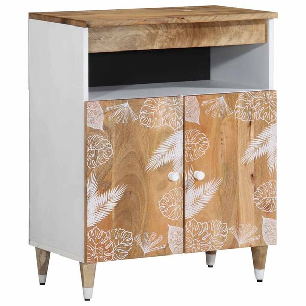 vidaXL Credenza 60x33,5x75 cm in Legno Massello di Mango