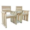 vidaXL Panchina da Giardino a 2 Posti 150 cm Legno di Pino Impregnato