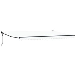 vidaXL Tenda da Sole Bianco 500 x 300 x 165 cm Poliestere e Metallo