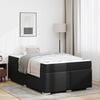 vidaXL Struttura del letto con materasso Nero 120 x 200 cm Tessuto
