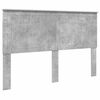 vidaXL Testiera con testiera Grigio cemento 150 cm Legno multistrato