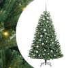 vidaXL Albero di Natale Artificiale con Rami Pieghevoli Verde 150 cm