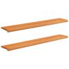 vidaXL Soglie per finestre 2 pz Marrone Chiaro 160 x 25 x 2 cm