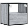 vidaXL Comodino a Muro Grigio Sonoma 40x31x39,5 cm