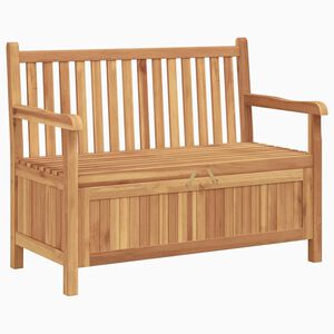 vidaXL Panchina da giardino 114 x 60 x 90 cm Legno di teak solido