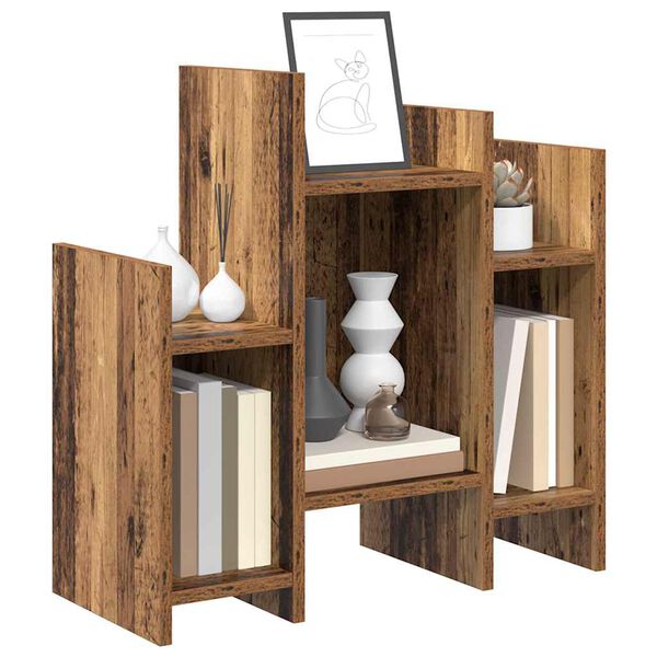 vidaXL Mobile laterale Legno vecchio 60 x 26 x 60 cm Legno multistrato