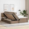 vidaXL Letto con Contenitore Cappuccino 180 x 200 cm Pelle Sintetica