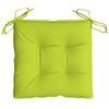 vidaXL Cuscini per Sedia 2 pz Verde Intenso 40x40x7 cm Tessuto Oxford