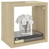 vidaXL Mensole a Cubo 6 pz Rovere Sonoma 22x15x22 cm