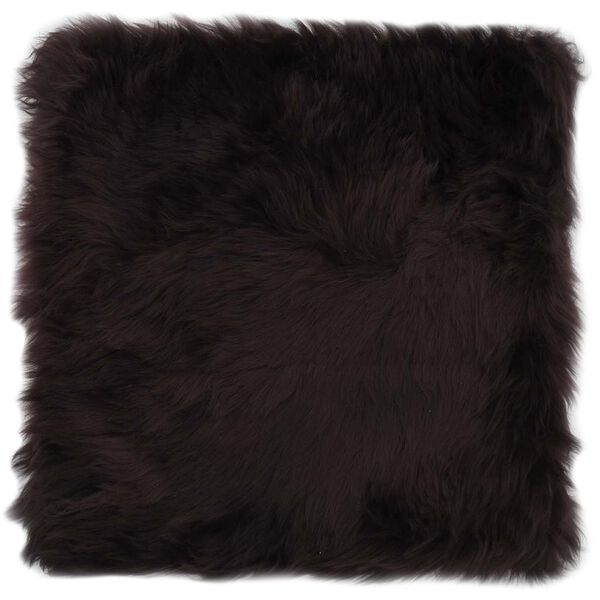 vidaXL Cuscini per Sedie 2 pz Marrone 40x40cm in Vera Pelle di Montone