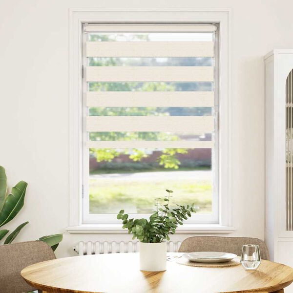 vidaXL Tenda a Rullo Zebra Larghezza Tessuto 80,9 cm Poliestere