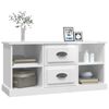 vidaXL Mobile Porta TV Bianco Lucido 99,5x35,5x48 cm Legno Multistrato