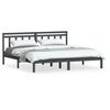 vidaXL Giroletto Grigio in Legno Massello di Pino 200x200 cm