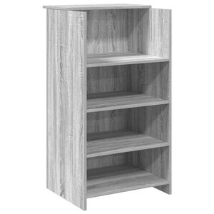 vidaXL Banco Reception Grigio Sonoma 55x50x103,5 cm Legno Multistrato