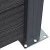 vidaXL Set Pannello di Recinzione Grigio 180x186 cm in WPC