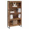 vidaXL Armadio per Libri 2 pcs Legno vecchio 80 x 30 x 155 cm