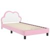 vidaXL Struttura letto bambini con testata Rosa 80 x 200 cm PU