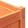 vidaXL Fioriera Giardino Marrone Cera 180x50x50 cm Legno Massello Pino