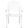 vidaXL Set da Pranzo per Giardino 5 pcs Bianco Alluminio