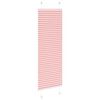 vidaXL Tenda Plissettata Rosa 40x100 cm Larghezza Tessuto 39,4 cm