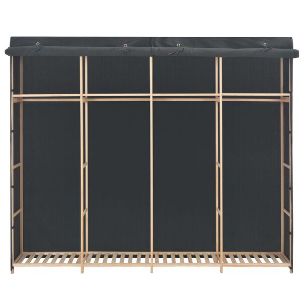 vidaXL Armadio Grigio 200x40x170 cm in Tessuto