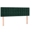 vidaXL Giroletto a Molle con Materasso Verde Scuro 140x190 cm Velluto