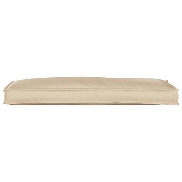 vidaXL Cuscino Beige 110 x 40 x 8 cm Tessuto Oxford