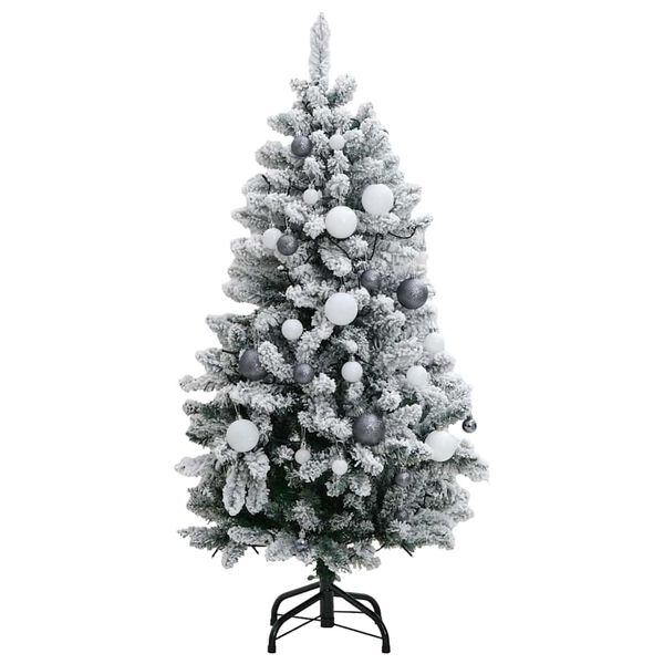 vidaXL Albero Natale Incernierato con 150 LED e Palline 150 cm