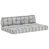 vidaXL Cuscino per Divani a Pallet Grigio in Tessuto Patchwork