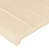 vidaXL Giroletto a Molle con Materasso Crema 200x200 cm in Tessuto