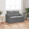 vidaXL Divano Letto da Terra 2 in 1 Grigio Scuro 122x204x55 cm Velluto