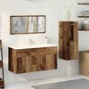 vidaXL Set Mobili da Bagno 3 pz Legno Antico in Legno Multistrato