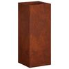 vidaXL Vaso da giardino Ruggine 20 x 20 x 50 cm Acciaio Corten